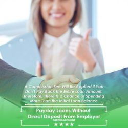 Payday Loans Without Direct Deposit From Employer